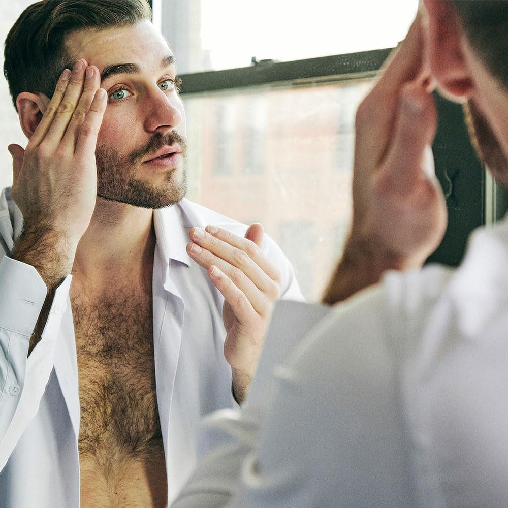 Brickell Men'S anti Aging Reviving Day Serum for Men, Natural and Organic Formulated with Hyaluronic Acid, Protein Peptides to Restore Firmness and Stimulate Collagen, 30 Ml, Unscented