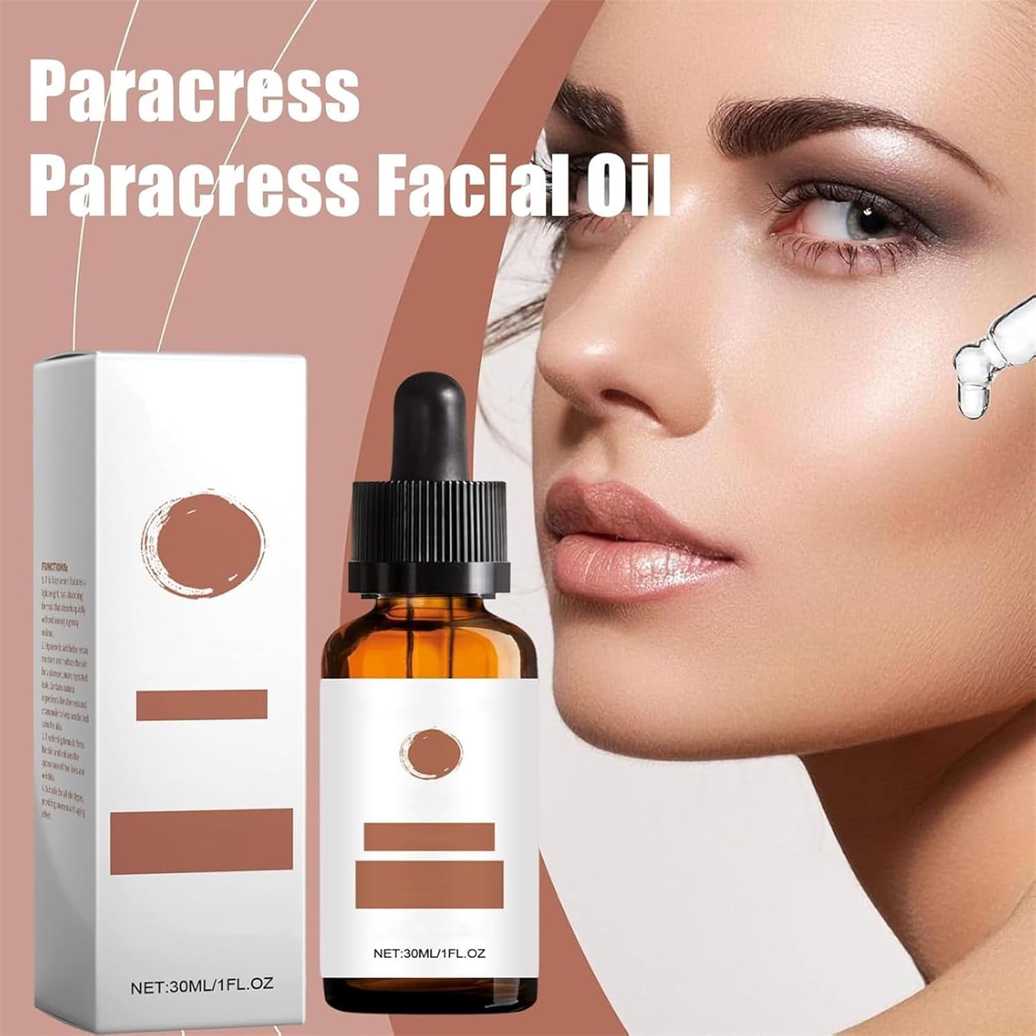 Paracress - Paracress Facial Oil, Paracress Serum, Paracress Facial Serum Organic, Paracress Extract Face Oil, Natural and Organic Facial Oil, Deep Hydration, Tightens the Skin and Fine (1Pcs)