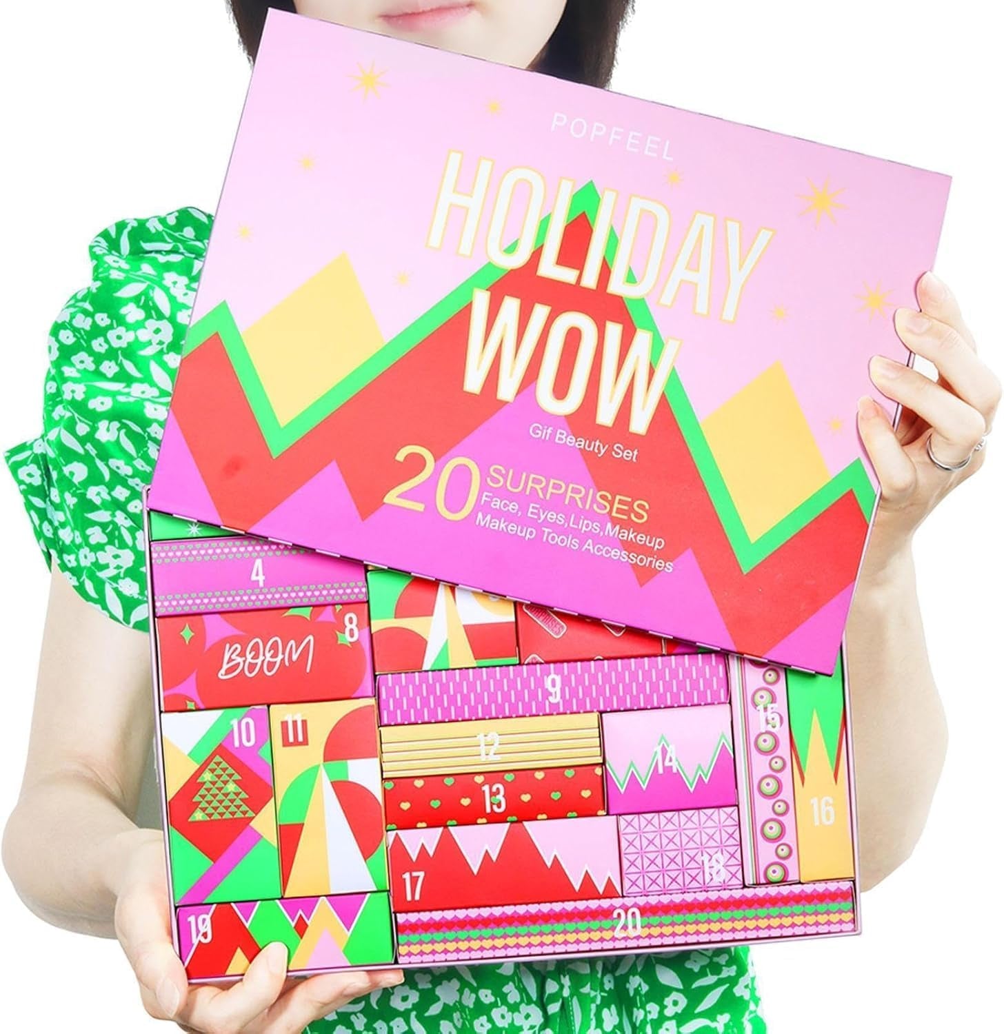 Beauty Advent Calendar 2024, Beauty Makeup Advent Calendar 2024, 24 Days Make up Set Advent Calendar for Women, Beauty Christmas Vacation Countdown Calendar (A)