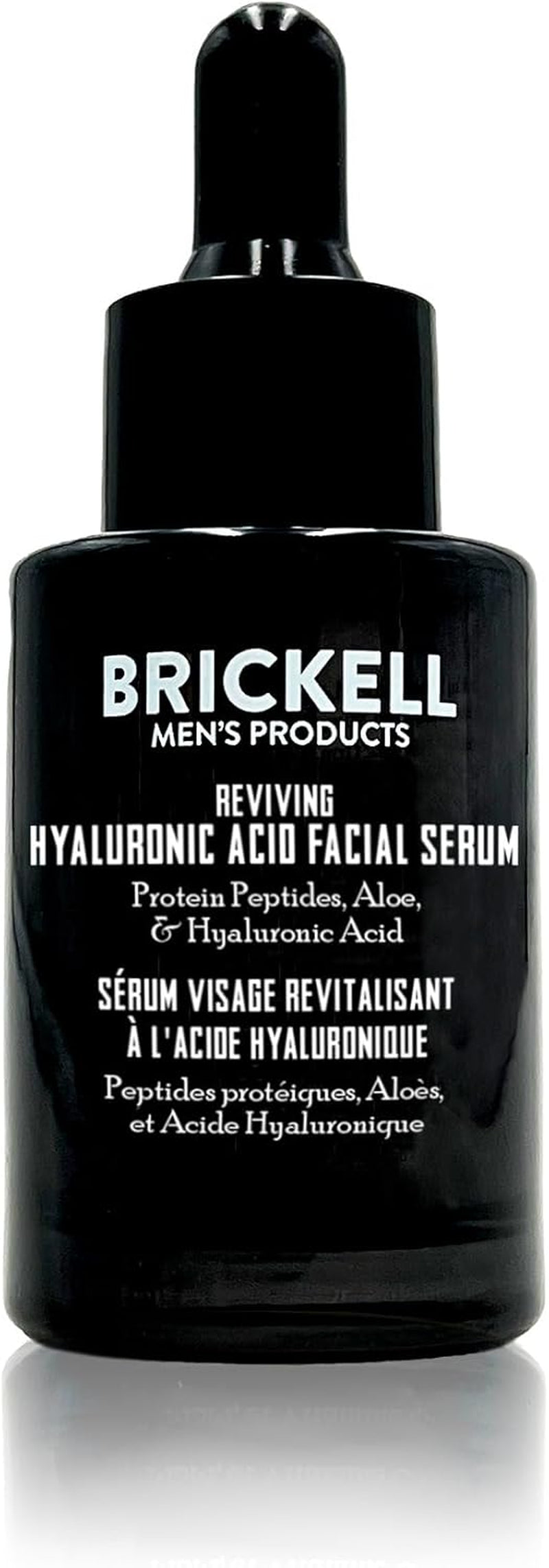 Brickell Men'S anti Aging Reviving Day Serum for Men, Natural and Organic Formulated with Hyaluronic Acid, Protein Peptides to Restore Firmness and Stimulate Collagen, 30 Ml, Unscented