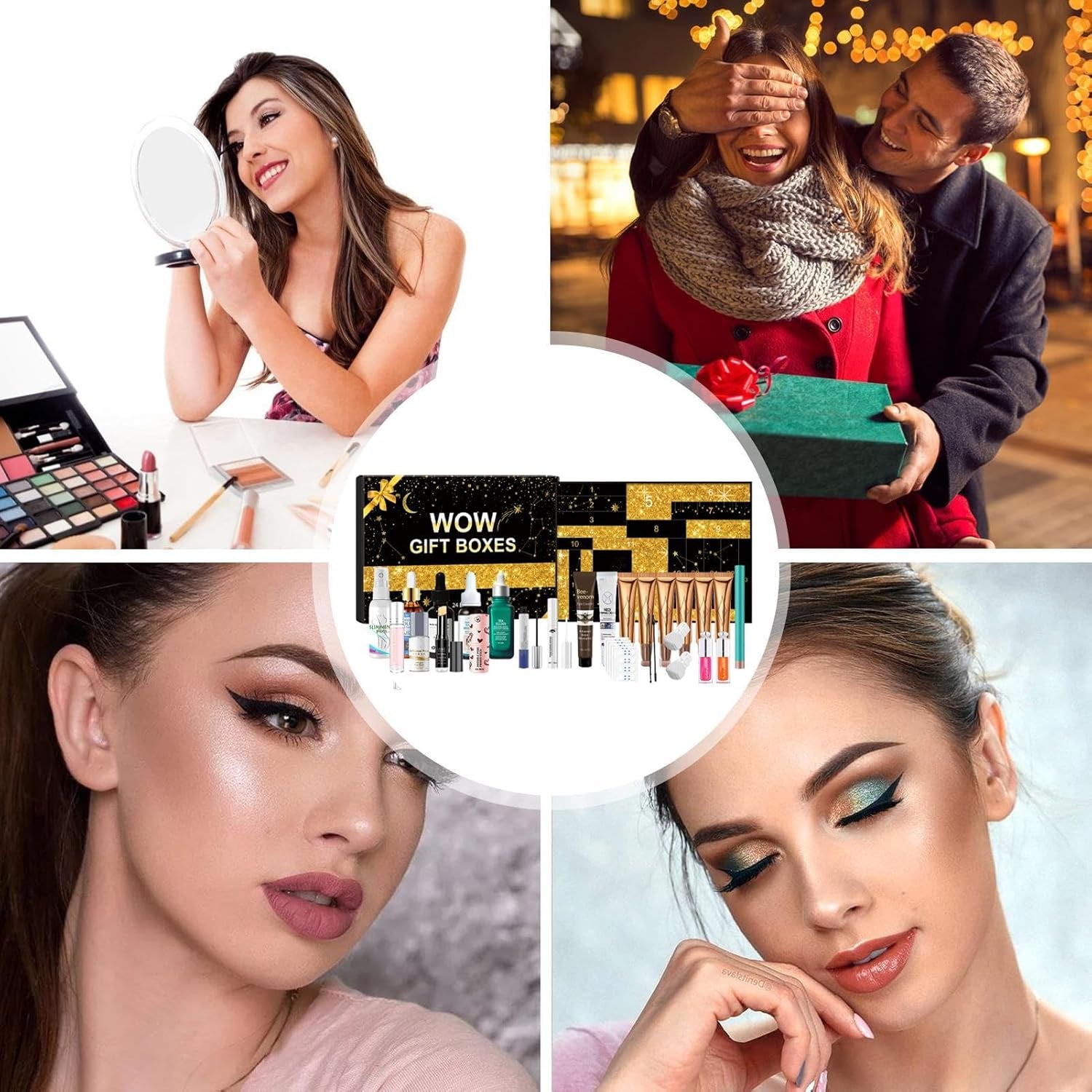 Beauty Advent Calendar 2024, Moisturizing Face Skin Care Set, 24 Days Christmas Countdown Calendar with Moisturizing Face Skin Care Set, Girls Hydrating Facial Skin Care Kit