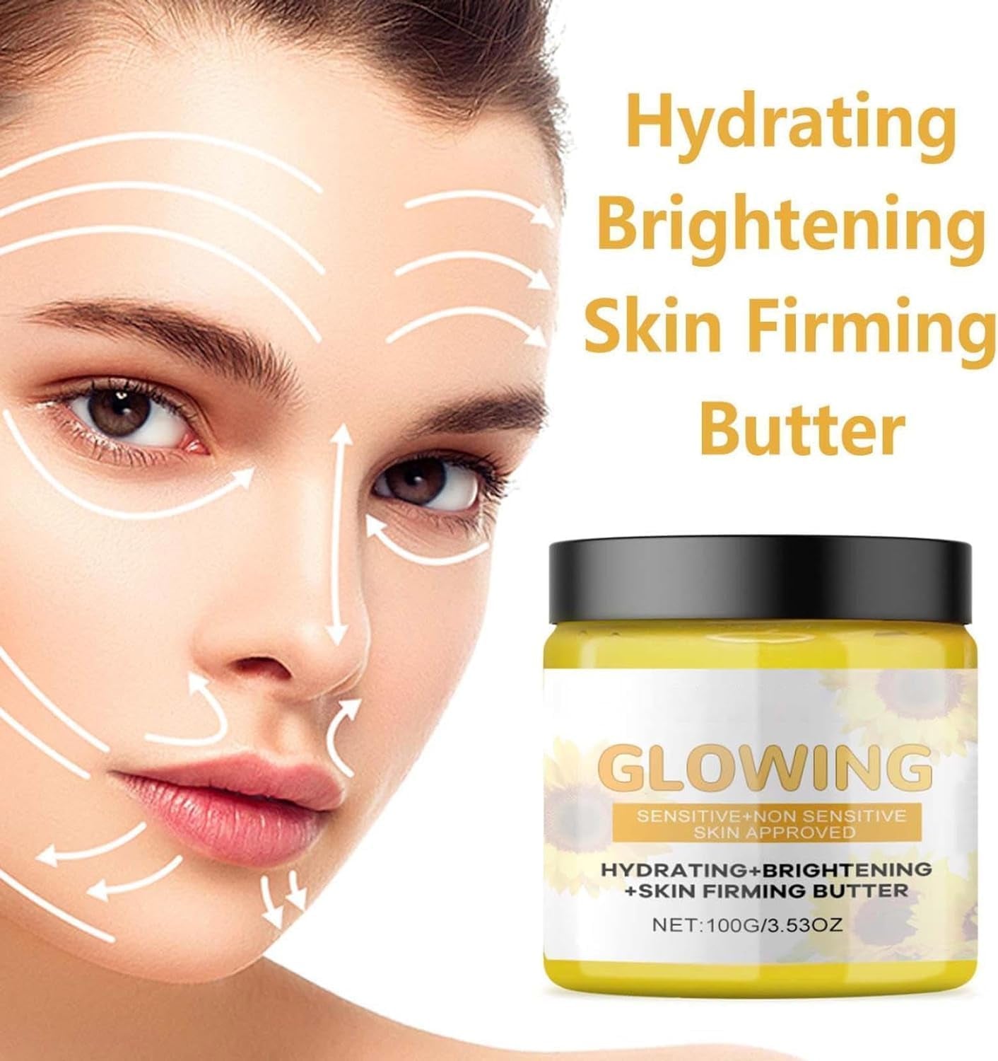 3 in 1 Turmeric Combo Skincare Set, Glow Combo Skincare Set, Turmeric Glow Face Scrub, Glow Butter and Turmeric Glow Face Wash, Natural Exfoliation and Hydration (A)