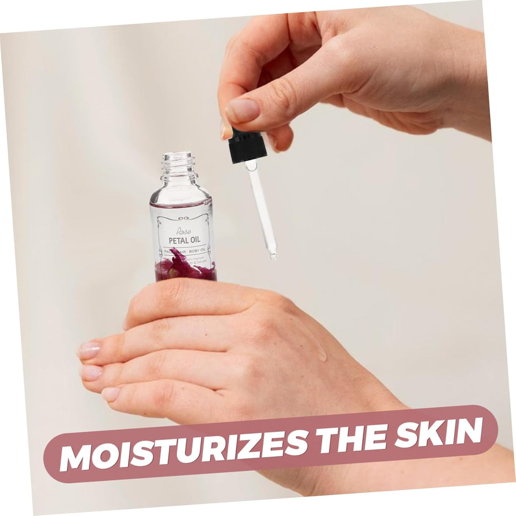 Pure Rose Essential Oil Body Skin Care Face Hair Moisturizer Natural Massage Oil for Dry Skin for Face Hair Relaxation