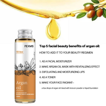 Organic  Argan Oil  100% Pure Cold Pressed Virgin Premium Grade