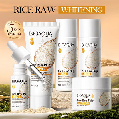 Rice Raw Pulp Foaming Facial Puree Cleansing Mousse Soothing