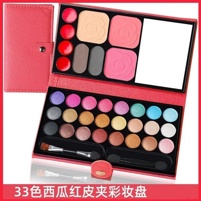 33 Colors Eye Shadow Powder Blush Lipstick Lasting Cosmetics