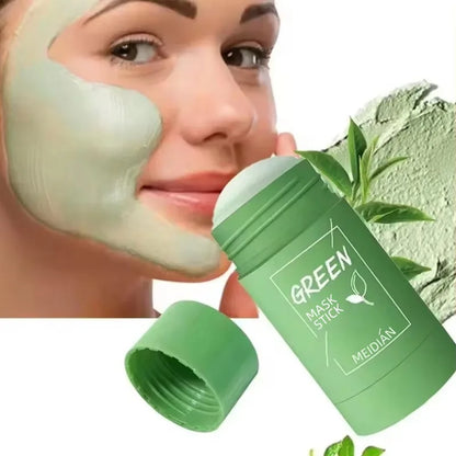 Green Tea Eggplant Solid Mask Deep Cleansing Oil Control Balance