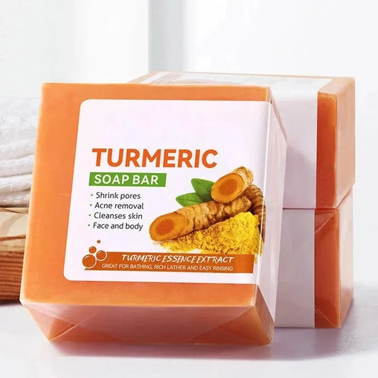 Hand Made Turmeric Soap Body Cleaning Lightening Dark