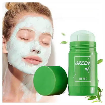 Green Tea Eggplant Solid Mask Deep Cleansing Oil Control Balance