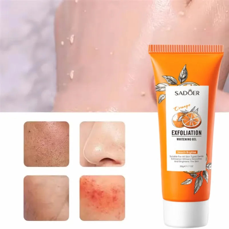 Orange Exfoliating Peeling Gel Facial Scrub Moisturizing Nourish