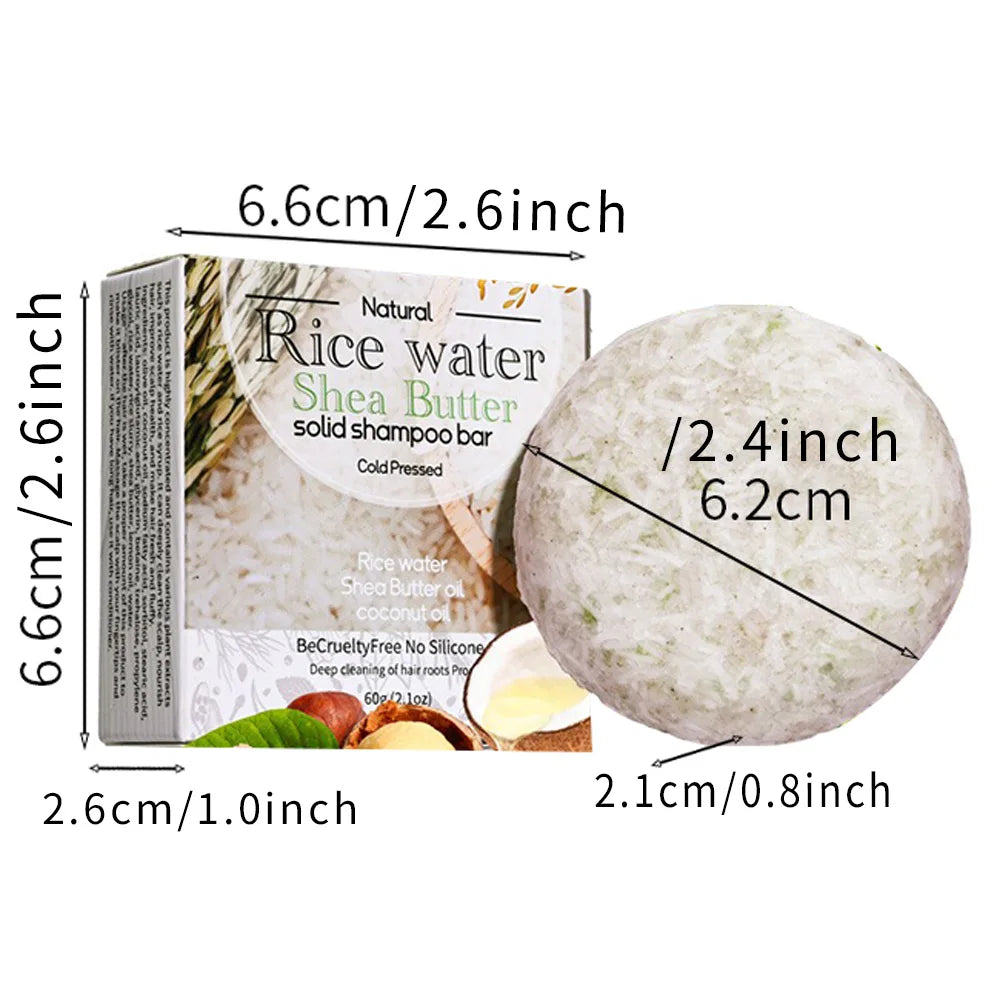 XF 60g Rice Shampoo Bar 100% Natural Organic Solid Soap