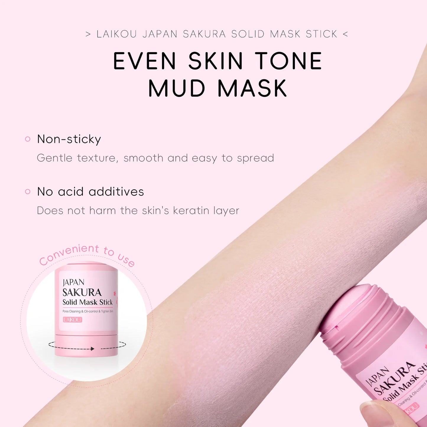Solid Mud Face Mask Stick Reduces Blackhead Pores Oil Control