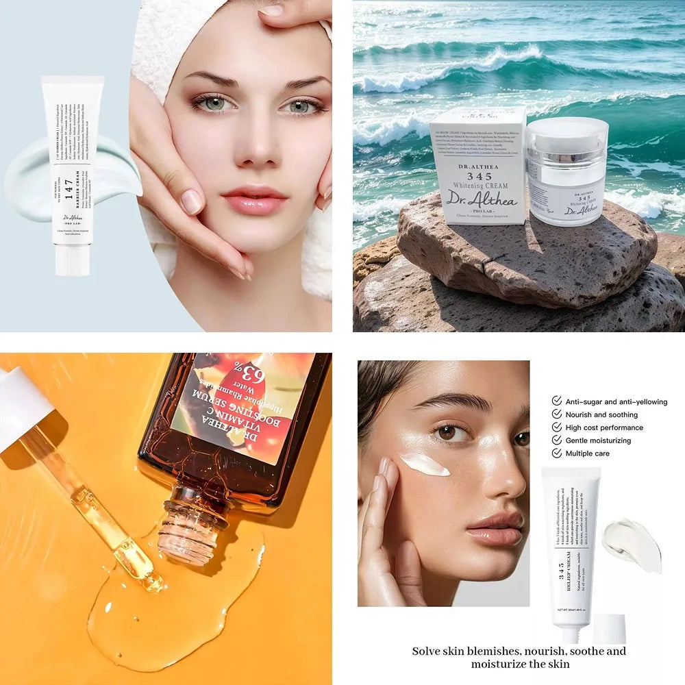 345 Relief Barrier Cream Daily Face Moisturizer Soothing Recovery