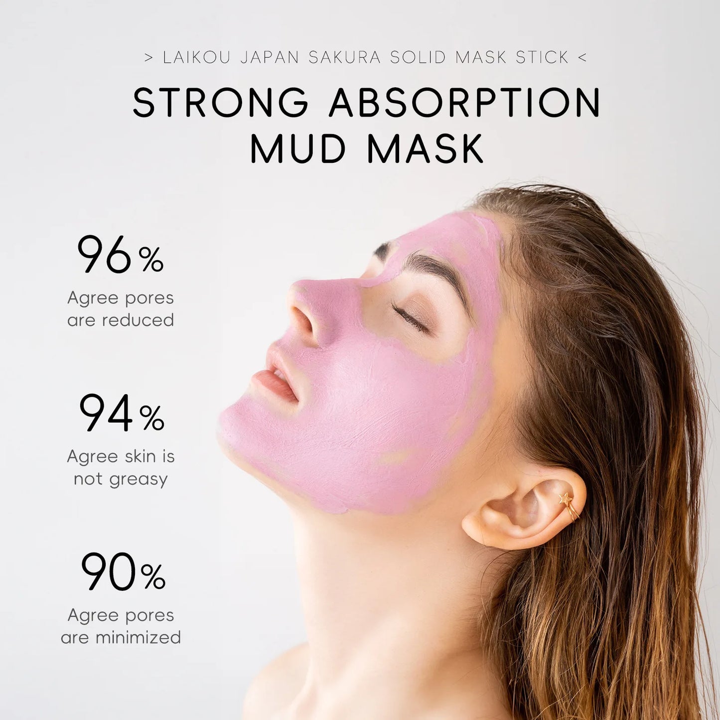 Solid Mud Face Mask Stick Reduces Blackhead Pores Oil Control