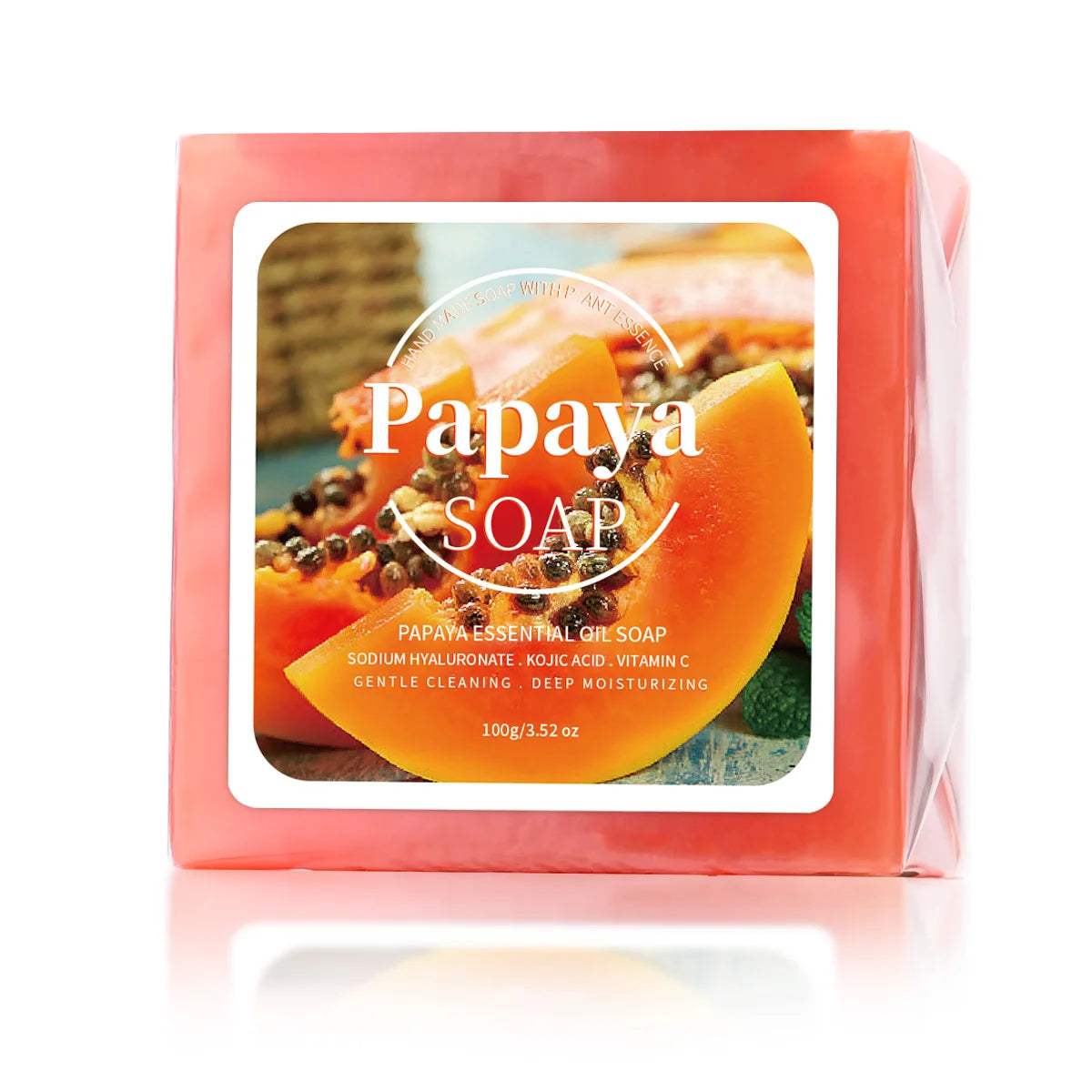 100g B+ Papaya Extract Nourishing Handmade Soap Deep Cleansing