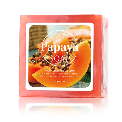 100g B+ Papaya Extract Nourishing Handmade Soap Deep Cleansing