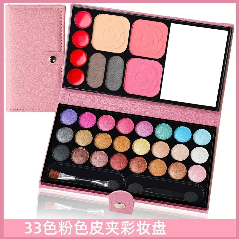 33 Colors Eye Shadow Powder Blush Lipstick Lasting Cosmetics