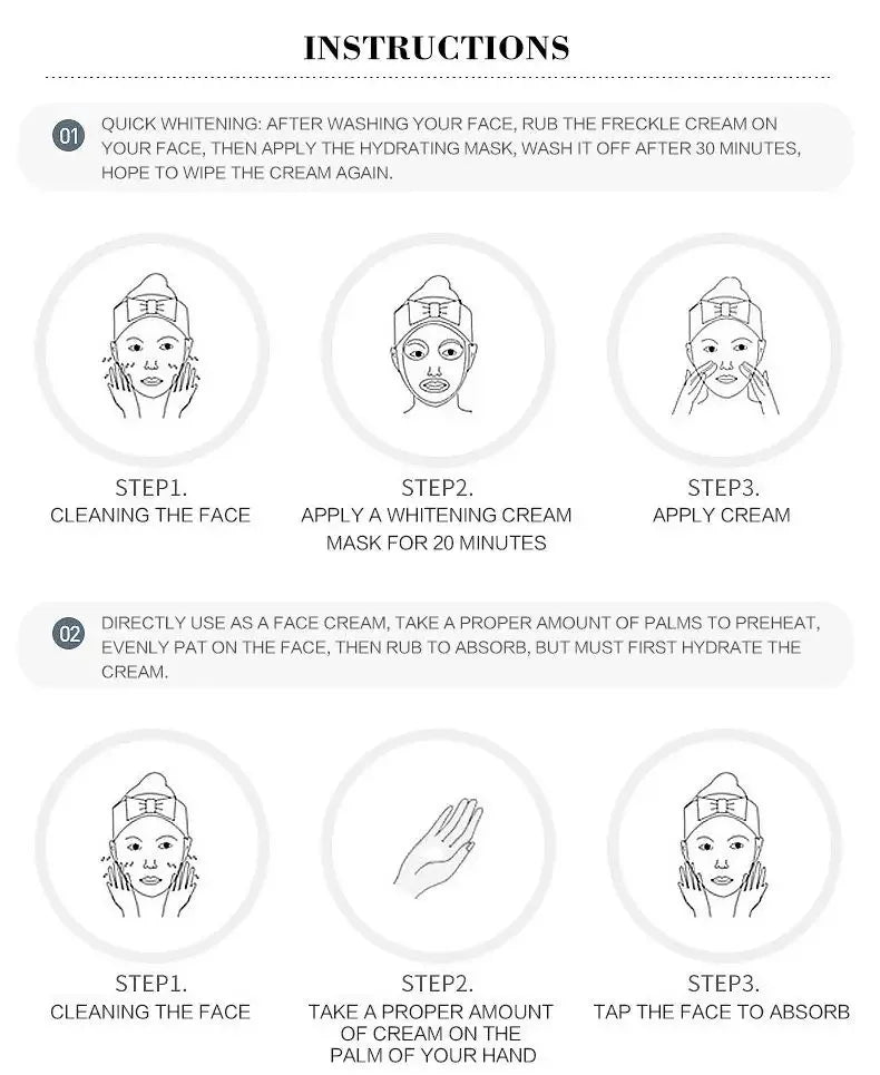 Whitening Freckles Cream Remove Melasma Dark Spot Lightening are
