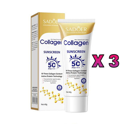Collagen Sunscreen For Face Body SPF50+ Sun Protection UV