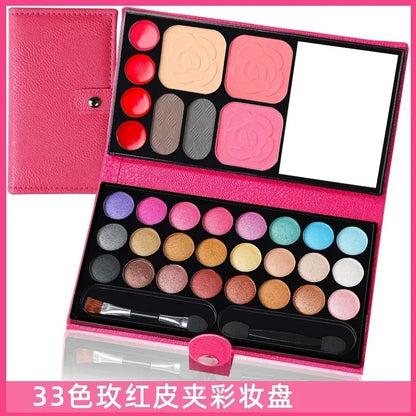 33 Colors Eye Shadow Powder Blush Lipstick Lasting Cosmetics