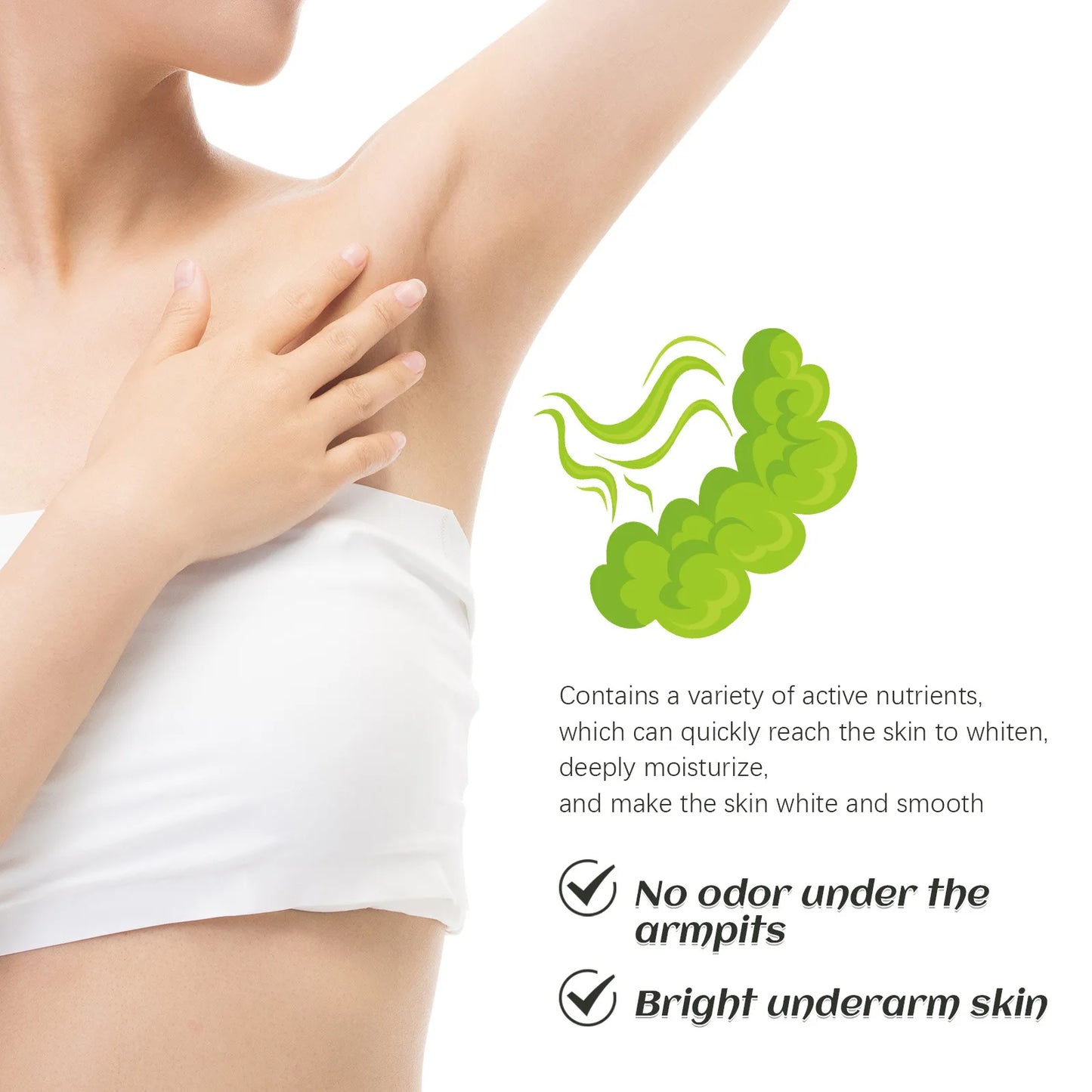 Armpits Deodorant Cream Perfume Remove Bad Smell Body Odor