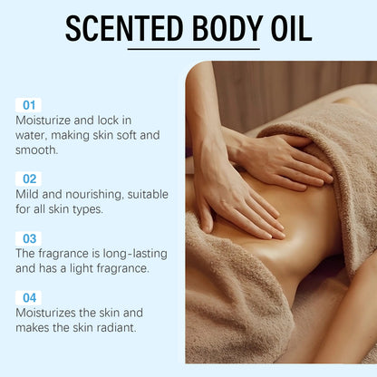 Caramel Vanilla Body Massage Oil Improve Moisturizing Relieve