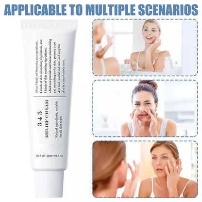 345 Relief Barrier Cream Daily Face Moisturizer Soothing Recovery