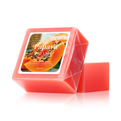 100g B+ Papaya Extract Nourishing Handmade Soap Deep Cleansing