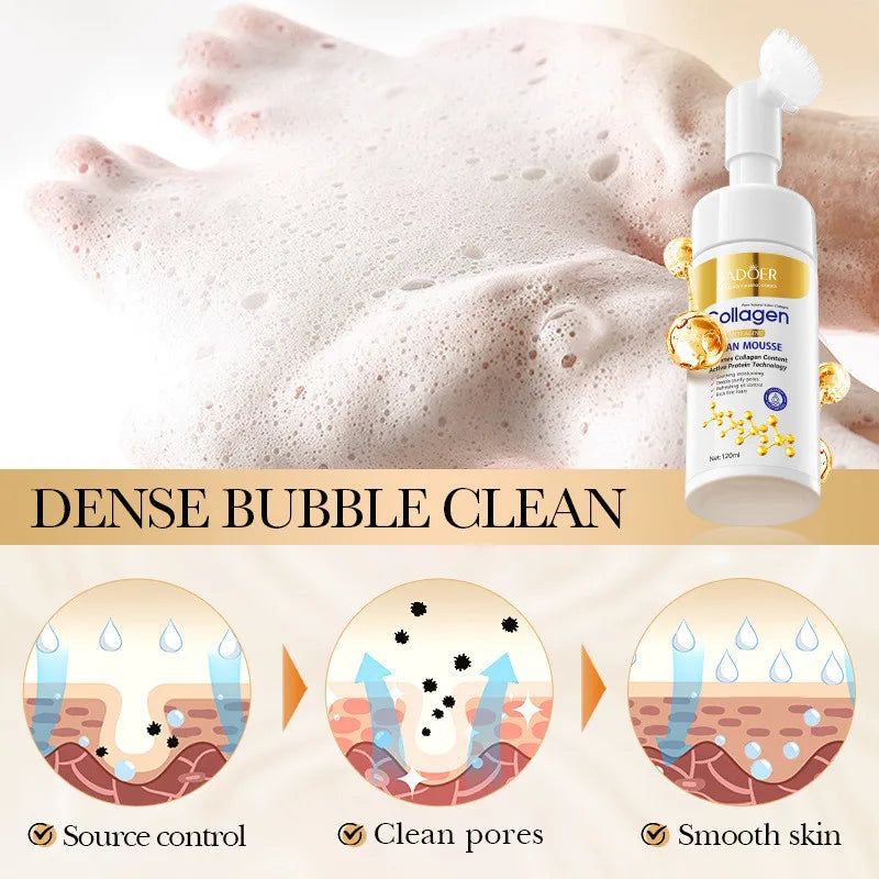 Facial Cleanser for Anti Wrinkle Deep Cleaning Mousse Nourishing