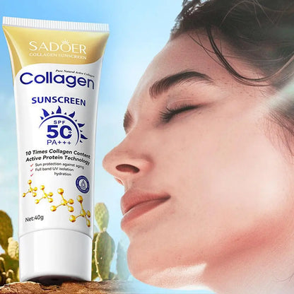 Collagen Sunscreen For Face Body SPF50+ Sun Protection UV