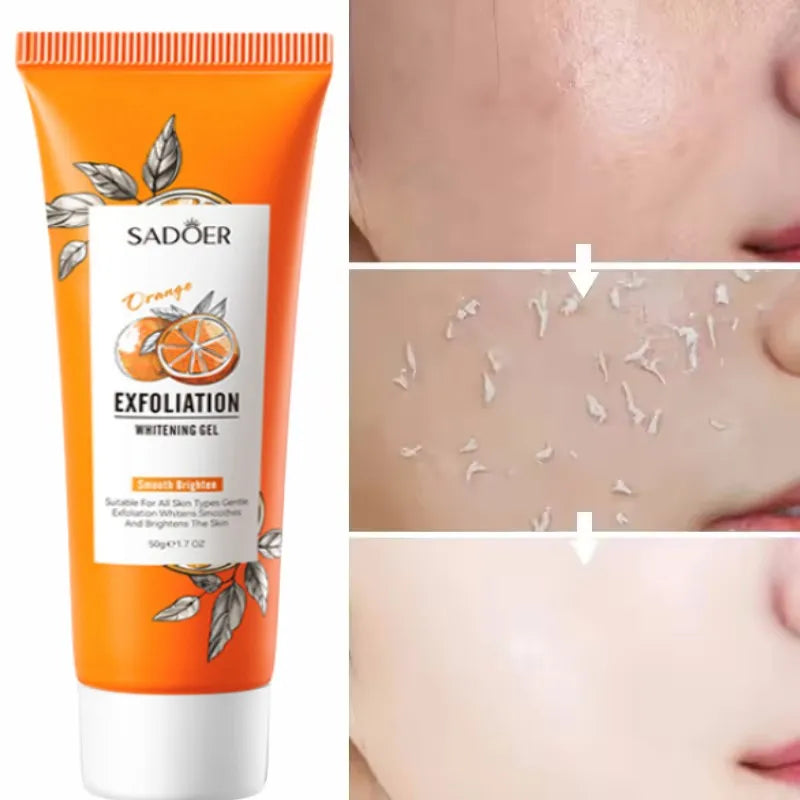 Orange Exfoliating Peeling Gel Facial Scrub Moisturizing Nourish