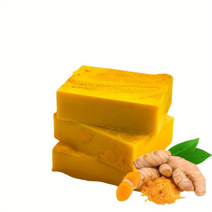 1/2/4/6Pcs Turmeric Kojic Acid Handmade Soap Scrub for Exfoliation