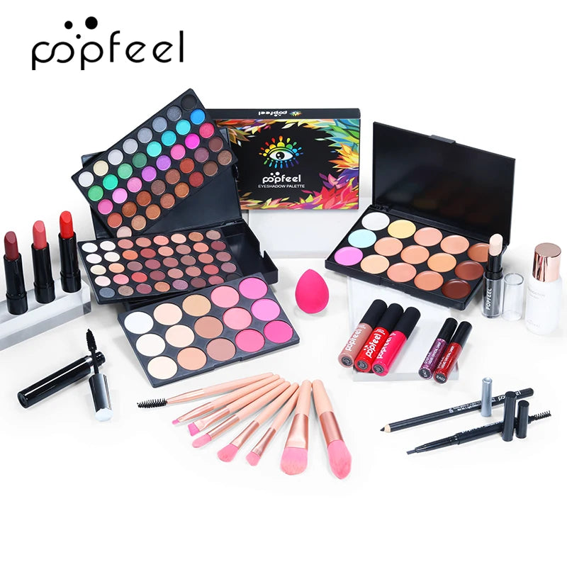 Complete Makeup Set for Beginners- All-in-One Cosmetic Kit