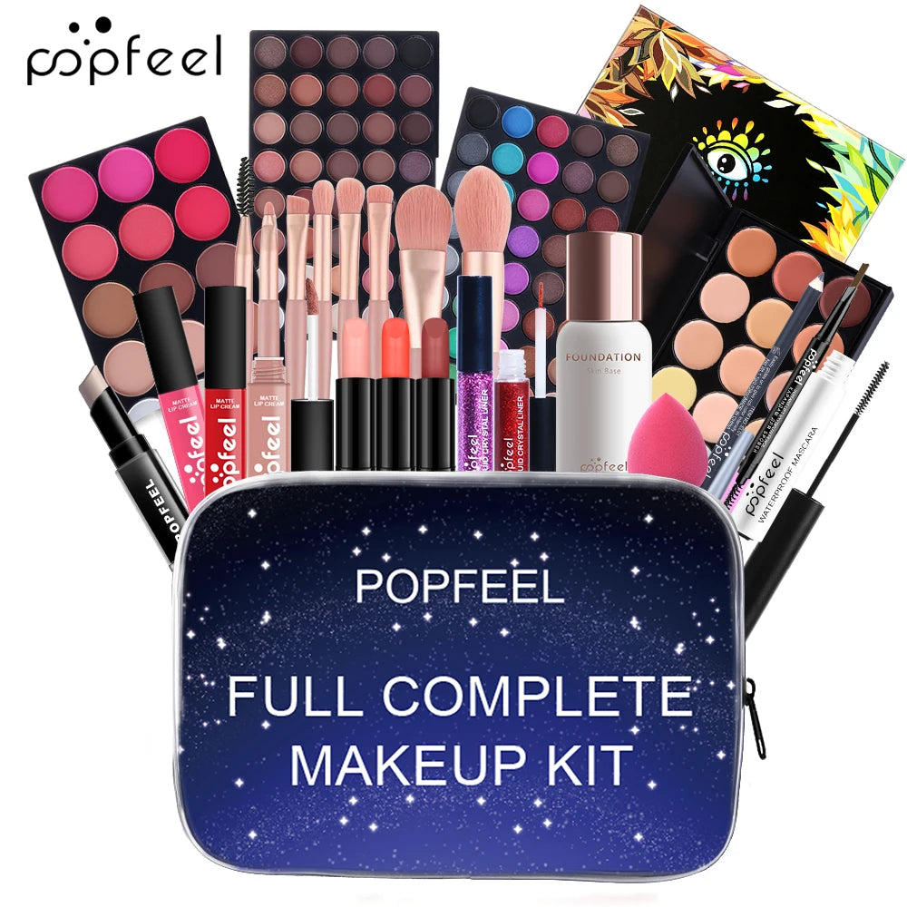 Complete Makeup Set for Beginners- All-in-One Cosmetic Kit