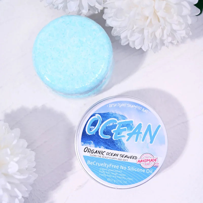 Fresh ocean fragrance shampoo soap, plant-based shampoo soap
