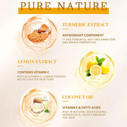 1/2/4/6Pcs Turmeric Kojic Acid Handmade Soap Scrub for Exfoliation