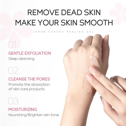 Sakura Peeling Gel Facial Exfoliation Cleans Pores Moisturizing Oil