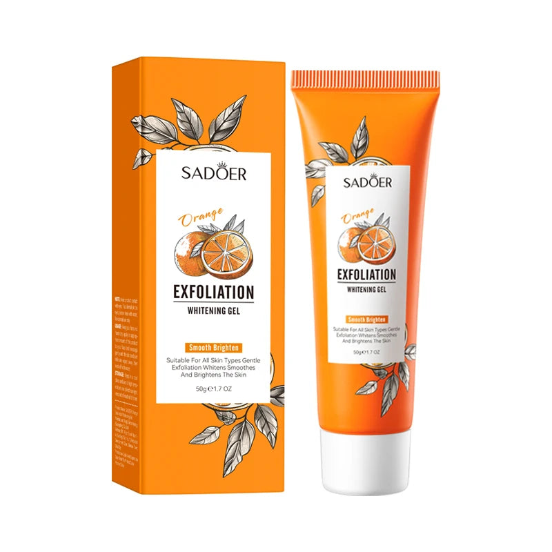 Orange Exfoliating Peeling Gel Facial Scrub Moisturizing Nourish