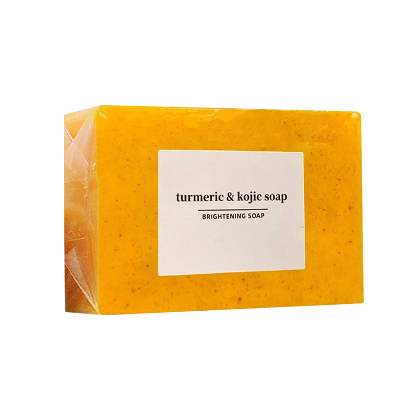 1/2/4/6Pcs Turmeric Kojic Acid Handmade Soap Scrub for Exfoliation