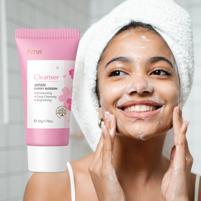 Japanese Cherry Blossom or Vitamin C Facial Cleanser Skin Cleansing