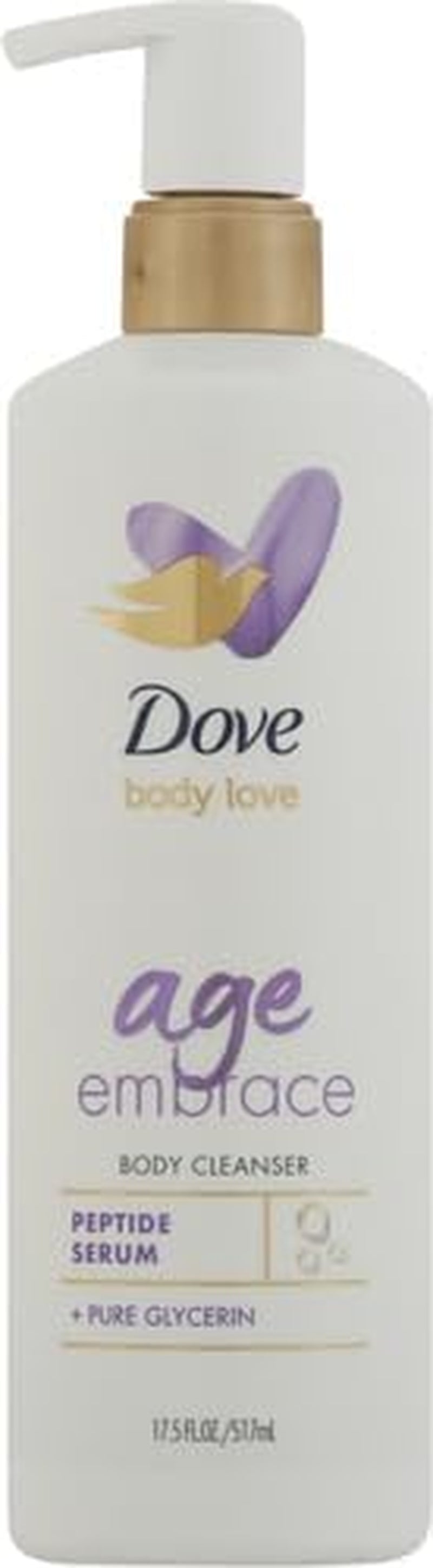 Body Love Age Embrace with Peptide Serum and Pure Glycerin Body Cleanser Skin Care for Maturing Skin (Pack of 3) 517 Ml