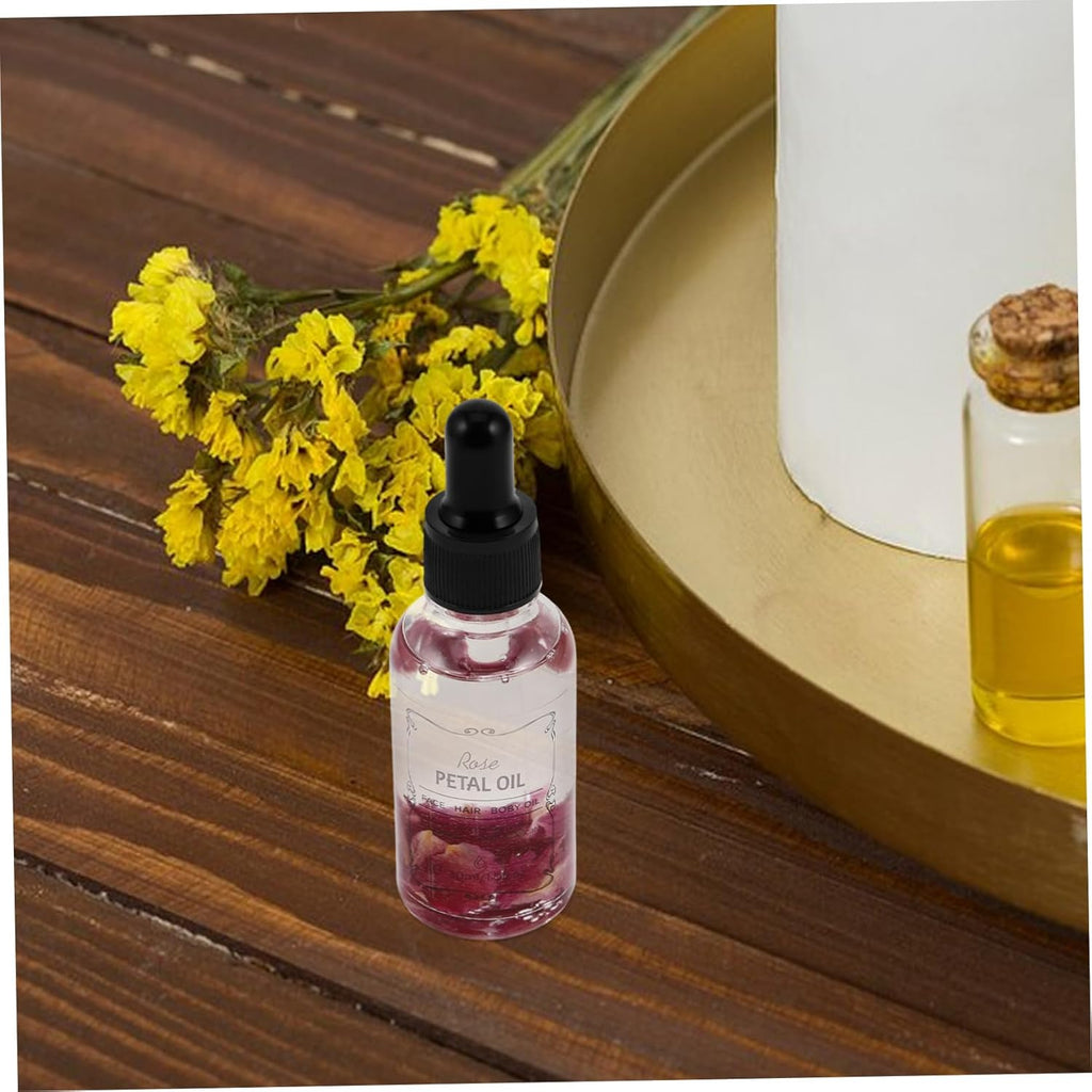 Pure Rose Essential Oil Body Skin Care Face Hair Moisturizer Natural Massage Oil for Dry Skin for Face Hair Relaxation